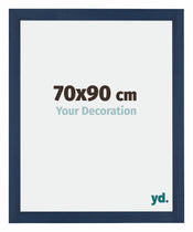 Mura MDF Cadre Photo 70x90cm Bleu Foncé Patine De Face Mesure | yourdeclineoration.com