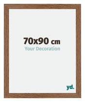Mura MDF Cadre Photo 70x90cm Chêne Rustique De Face Mesure | yourdeclineoration.com