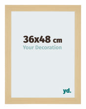 Mura MDF Cadre Photo 36x48cm Decor Erable De Face Mesure | yourdeclineoration.com