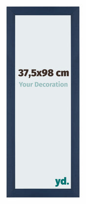 Mura MDF Cadre Photo 37 5x98cm Bleu Fonce Patine De Face Mesure | yourdeclineoration.com