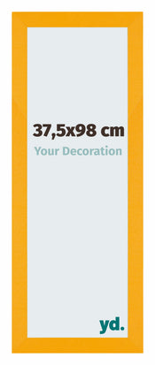Mura MDF Cadre Photo 37 5x98cm Jaune De Face Mesure | yourdeclineoration.com