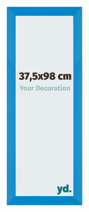 Mura MDF Cadre Photo 37 5x98cm Bleu Brillant Patine De Face Mesure | yourdeclineoration.com
