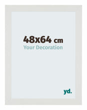 Mura MDF Cadre Photo 48x64cm Blanc Mat De Face Mesure | yourdeclineoration.com