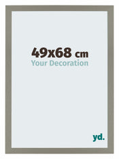 Mura MDF Cadre Photo 49x68cm Anthracite De Face Mesure | yourdeclineoration.com