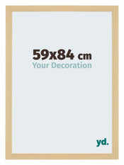 Mura MDF Cadre Photo 59x84cm Decor Erable De Face Mesure | yourdeclineoration.com