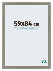 Mura MDF Cadre Photo 59x84cm Anthracite De Face Mesure | yourdeclineoration.com