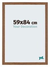 Mura MDF Cadre Photo 59x84cm Chene Rustique De Face Mesure | yourdeclineoration.com