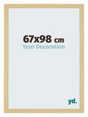 Mura MDF Cadre Photo 67x98cm Decor Erable De Face Mesure | yourdeclineoration.com