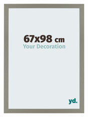 Mura MDF Cadre Photo 67x98cm Anthracite De Face Mesure | yourdeclineoration.com