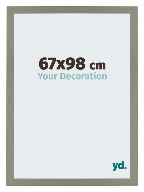 Mura MDF Cadre Photo 67x98cm Anthracite De Face Mesure | yourdeclineoration.com