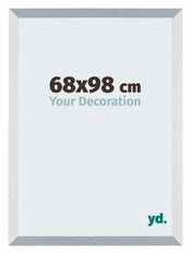 Mura MDF Cadre Photo 68x98cm Aluminium Brosse De Face Mesure | yourdeclineoration.com