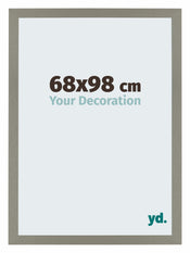 Mura MDF Cadre Photo 68x98cm Anthracite De Face Mesure | yourdeclineoration.com