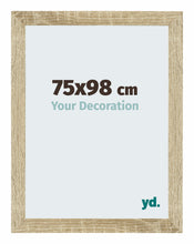 Mura MDF Cadre Photo 75x98cm Chene Sonoma De Face Mesure | yourdeclineoration.com