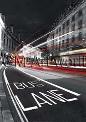 PGM BJA 07 Jean Jacques Bernier Bus Lane Affiche Art 50x70cm | yourdeclineoration.com