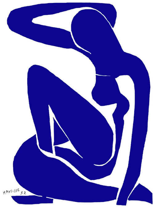 PGM HM 339N Henri Matisse Nu bleu I Affiche Art 60x80cm | yourdeclineoration.com