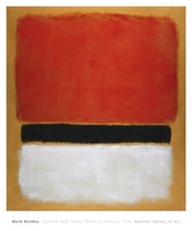 PGM MKR 219 Mark Rothko Untitled Red Black White on Yellow 1955 Affiche Art 71x865cm | yourdeclineoration.com