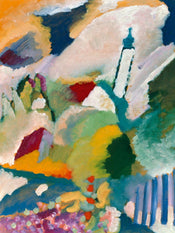 PGM WK 87 Wassily Kandinsky Kirche in Murnau Affiche Art 60x80cm | yourdeclineoration.com