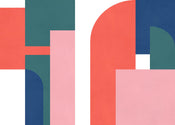 Papier Paint Geometric Colours 350x250cm FLX7 032 | yourdeclineoration.com