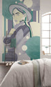 Papier Paint Woman Hat Color 150x250cm Komar FLX3 062 Interieur | yourdeclineoration.com