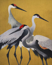 Papier Paint Yellow Cranes 200x250cm Komar FLX4 053 | yourdeclineoration.com
