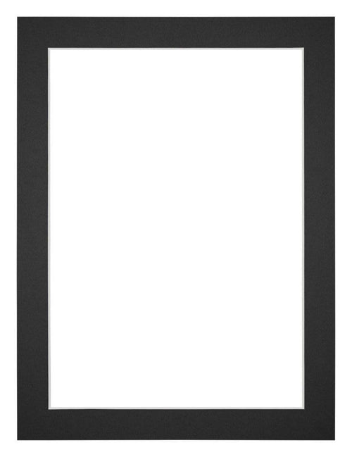 Passe Partout 18x24cm Carton Noir Bord 3cm Droit De Face | yourdeclineoration.com