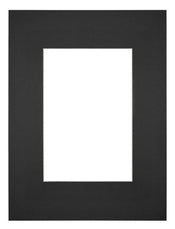 Passe Partout 18x24cm Carton Noir Bord Droit De Face | yourdeclineoration.com