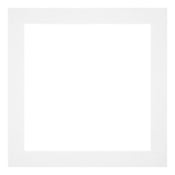 Passe Partout 20x20cm Carton Blanc Bord 4cm Droit De Face | yourdeclineoration.com