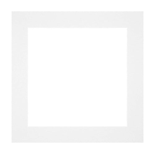 Passe Partout 20x20cm Carton Blanc Bord Droit De Face | yourdeclineoration.com