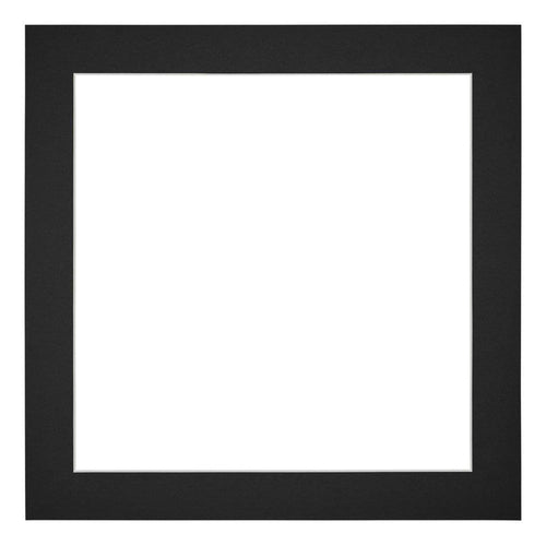 Passe Partout 20x20cm Carton Noir Bord 4cm Droit De Face | yourdeclineoration.com