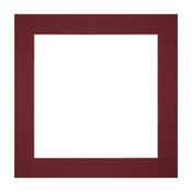 Passe Partout 20x20cm Carton Vin Rouge Bord Droit De Face | yourdeclineoration.com