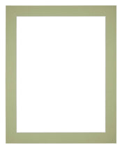 Passe Partout 20x25cm Carton Vert Menthe Bord 4cm Droit De Face | yourdeclineoration.com
