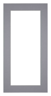 Passe Partout 20x40cm Carton Gris Bord 5cm Droit De Face | yourdeclineoration.com