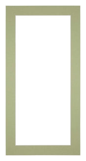 Passe Partout 20x40cm Carton Vert Menthe Bord 4cm Droit De Face | yourdeclineoration.com