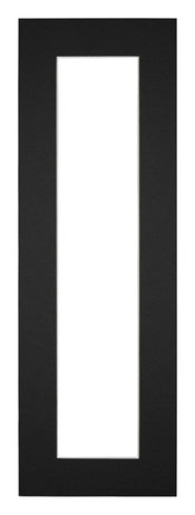 Passe Partout 20x60cm Carton Noir Bord 5cm Droit De Face | yourdeclineoration.com
