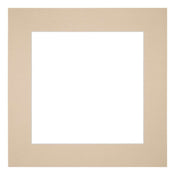 Passe Partout 25x25cm Carton Beige Bord 6cm Droit De Face | yourdeclineoration.com