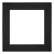 Passe Partout 25x25cm Carton Noir Bord 6cm Droit De Face | yourdeclineoration.com