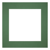Passe Partout 25x25cm Carton Vert Foret Bord 6cm Droit De Face | yourdeclineoration.com