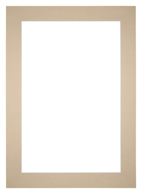 Passe Partout 25x35cm Carton Beige Bord 6cm Droit De Face | yourdeclineoration.com