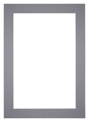 Passe Partout 25x35cm Carton Gris Bord 6cm Droit De Face | yourdeclineoration.com