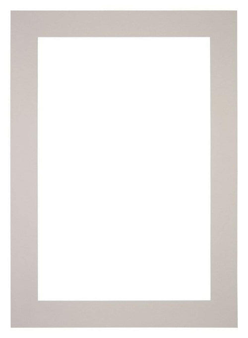 Passe Partout 25x35cm Carton Gris Graniet Bord 6cm Droit De Face | yourdeclineoration.com