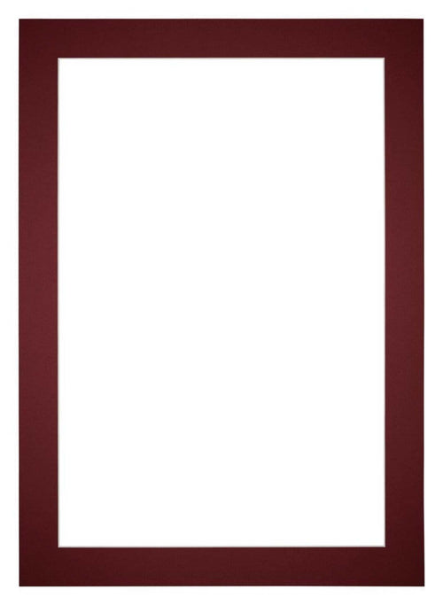 Passe Partout 25x35cm Carton Vin Rouge Bord 5cm Droit De Face | yourdeclineoration.com