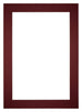 Passe Partout 25x35cm Carton Vin Rouge Bord 6cm Droit De Face | yourdeclineoration.com