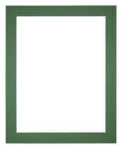 Passe Partout 28x35cm Carton Vert Foret Bord 4cm Droit De Face | yourdeclineoration.com