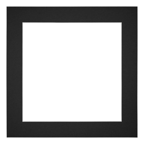 Passe Partout 30x30cm Carton Noir Bord 5cm Droit De Face | yourdeclineoration.com
