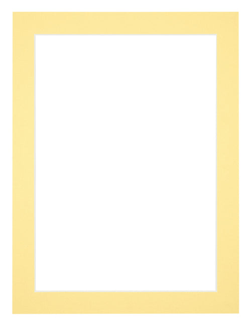 Passe Partout 30x40cm Carton Jaune Bord 3cm Droit De Face | yourdeclineoration.com