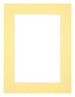 Passe Partout 30x40cm Carton Jaune Bord 5cm Droit De Face | yourdeclineoration.com