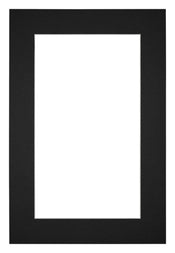 Passe Partout 30x45cm Carton Noir Bord 5cm Droit De Face | yourdeclineoration.com