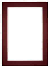 Passe Partout 35x50cm Carton Vin Rouge Bord 6cm Droit De Face | yourdeclineoration.com