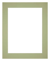 Passe Partout 40x55cm Carton Vert Menthe Bord 5cm Droit De Face | yourdeclineoration.com