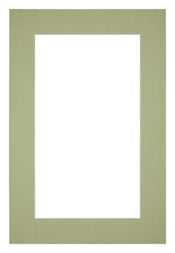 Passe Partout 40x60cm Carton Vert Menthe Bord 5cm Droit De Face | yourdeclineoration.com
